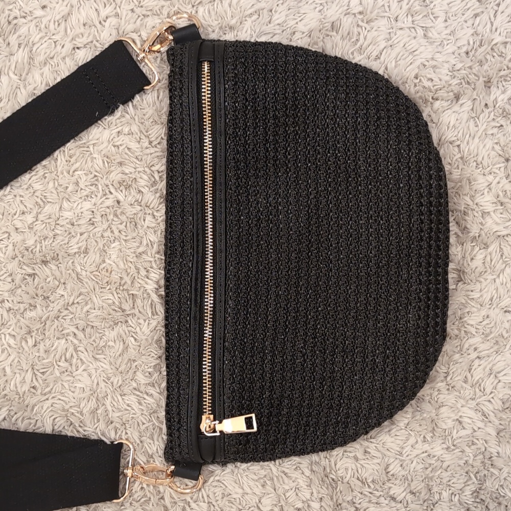 Pretty Simple Rachel Raffia Bum Bag